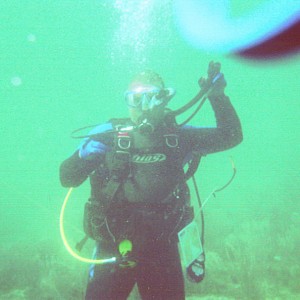 My certification dive photo