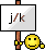 :j/k: