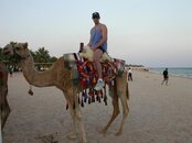 Richard on the camel.nice gams.jpg