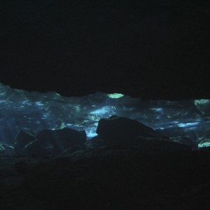 Cenote .. Light filtering through