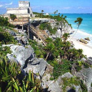 Mayan archeological sites in the Yucatan