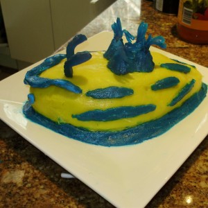 Nudibranch cake (tambja verconis) made by a friend