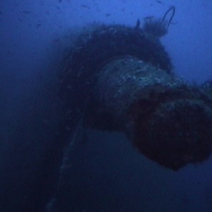 prop shaft at 65 meters SS Coolidge