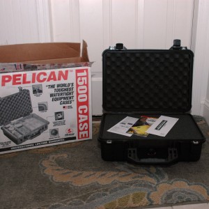 Pelican 1500 Case open