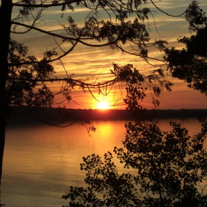 Bark Bay sunset, WI, Lake Superior
