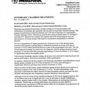 Medtronic Pacemaker Statement