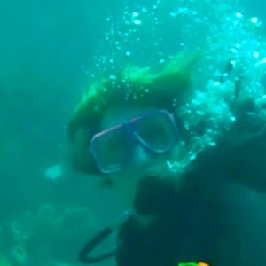 Christy's 1st ocean dive 8/10/10