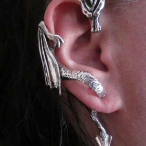 Dragon Sterling earring/ear cuff