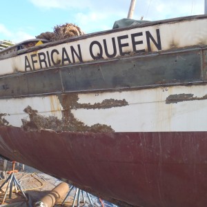 Work in progress on the African Queen