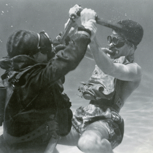 1950's Underwater Knife Fight