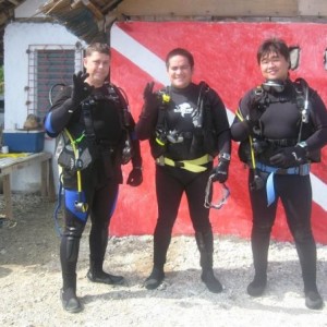 'Heavy Weight Divers' Me and two others members of the Surigao Dive Club