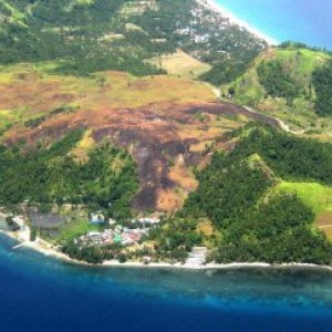 Aerial view of the house reef