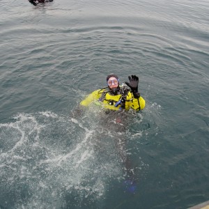 Dave  ready to dive