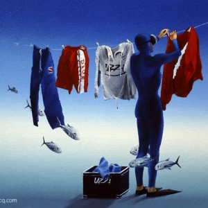 Clothes line, by Pascal