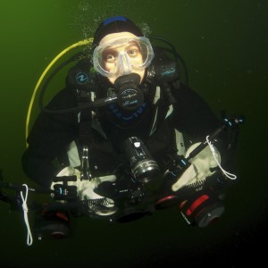 Drysuit diving at home in Vancouver, BC