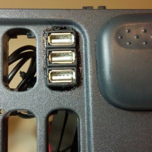 Sprinter Switch Console: 3Amp USB charger install