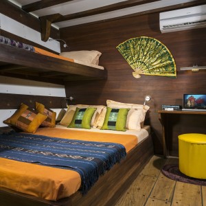 Lower deck double bed cabin Mv Ambai