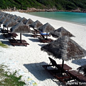 the beach huts