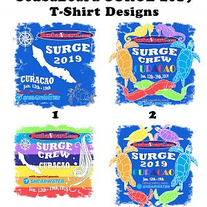 SB SURGE T Shirts Designs 1-4
