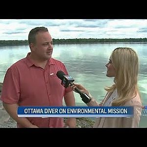 CTV News Interview - Ottawa Diver on Environmental Mission