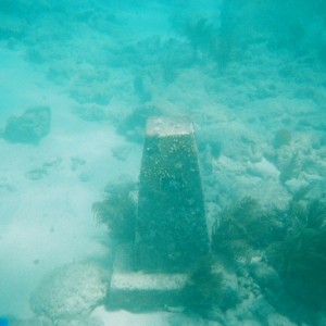 Monument at the Ivory wreck.
