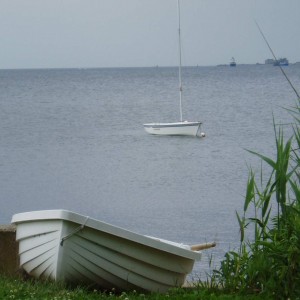 rowboat & sailboat