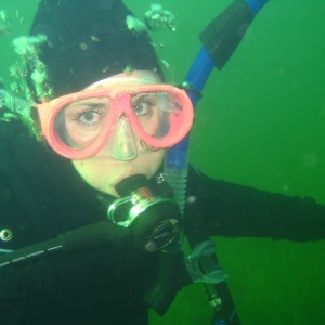 Me diving in freah water quarry