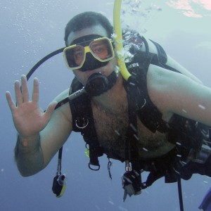 Diver in Curacao