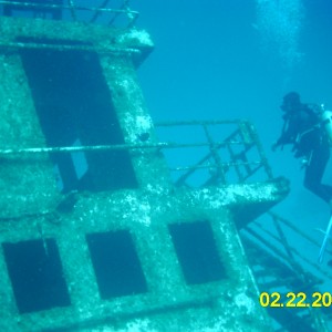 The Odyssey wreck at Roatan