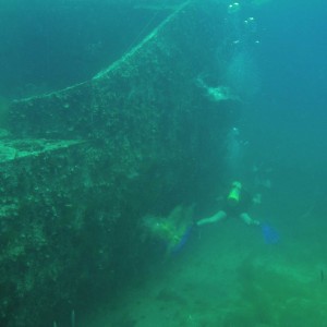 RJ Thompson Wreck, Gulf of Mexico off Tarpon Springs, Florida April 2006