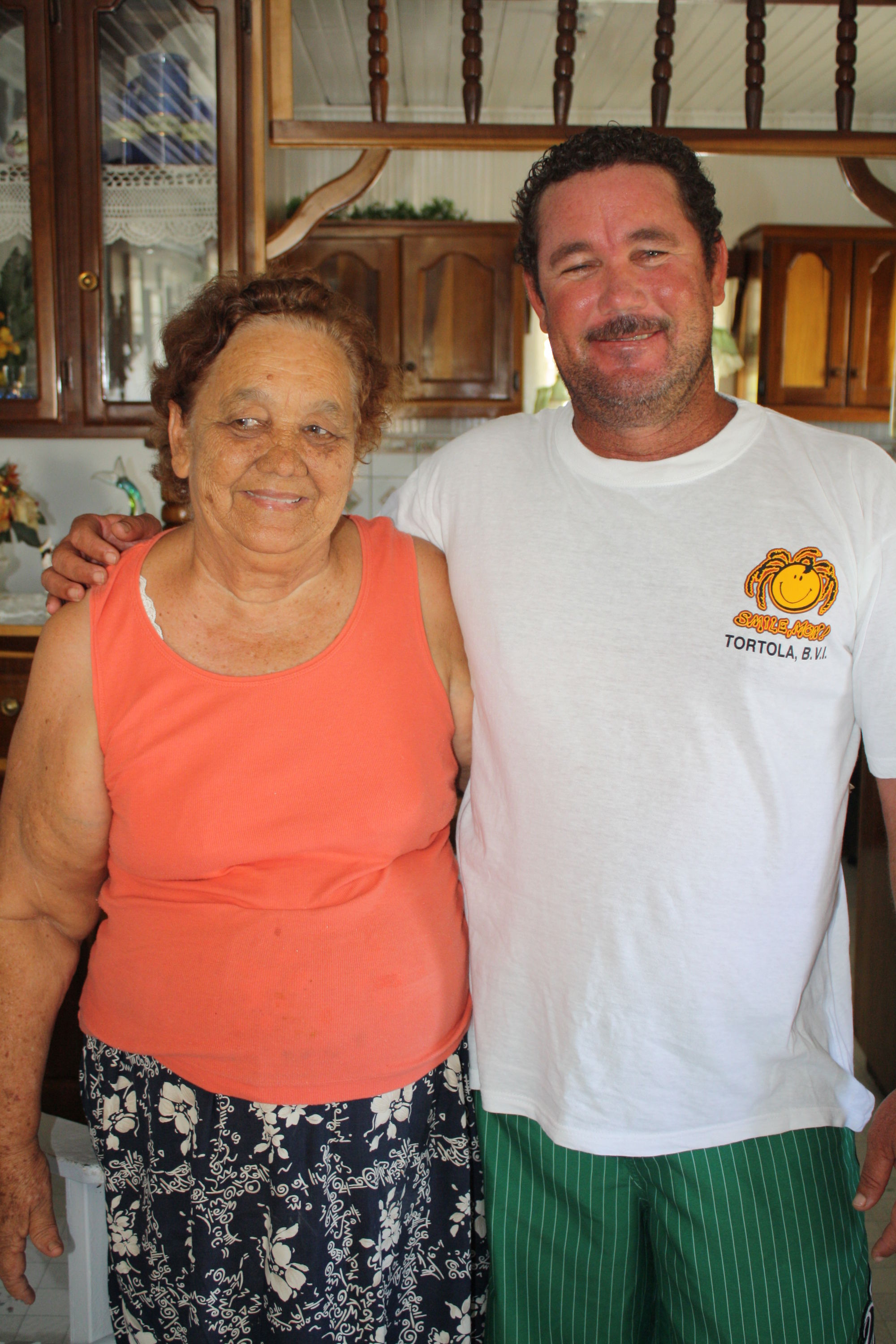 Cary Bush and his Mother, who cooks like a dream