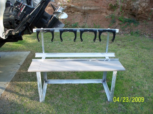 Custom Made Dive bench for dive team boat and trailer