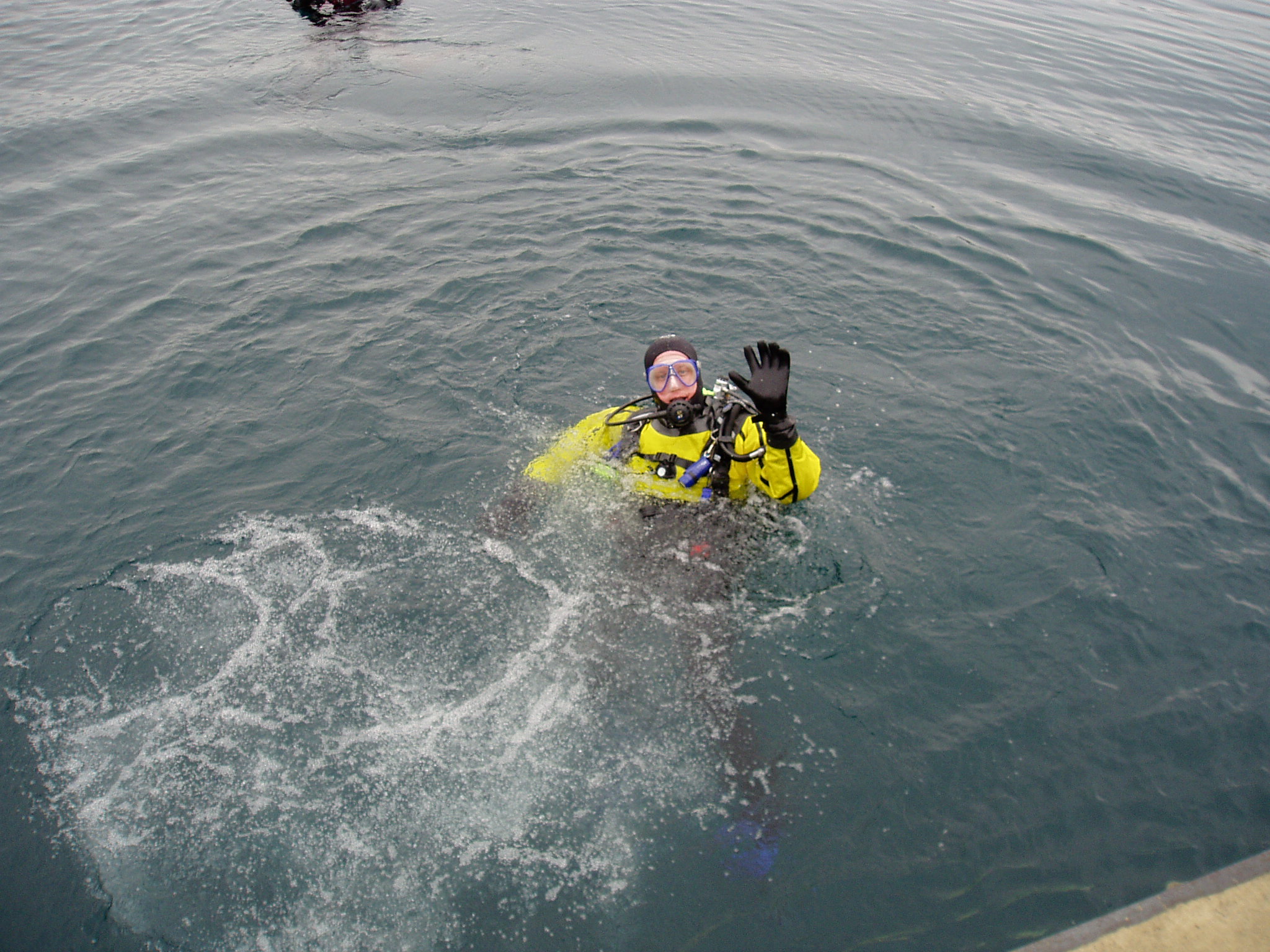 Dave  ready to dive