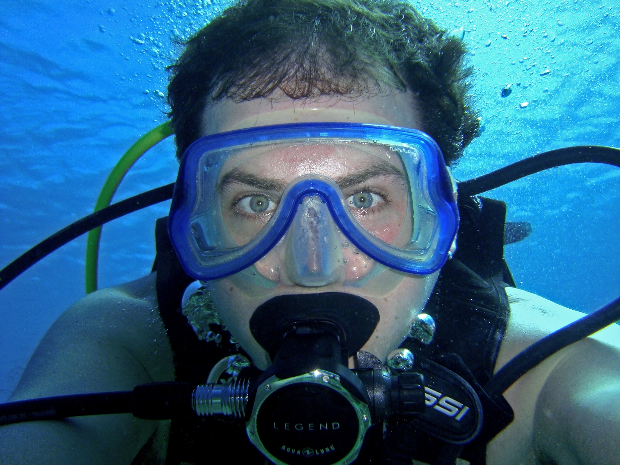 fun shot of myself on the reef