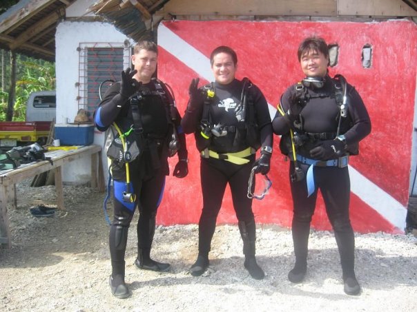 'Heavy Weight Divers' Me and two others members of the Surigao Dive Club