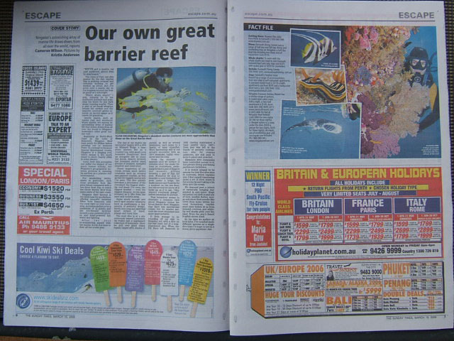 Inside - West Australian Sunday Times 19 Mar 2006
