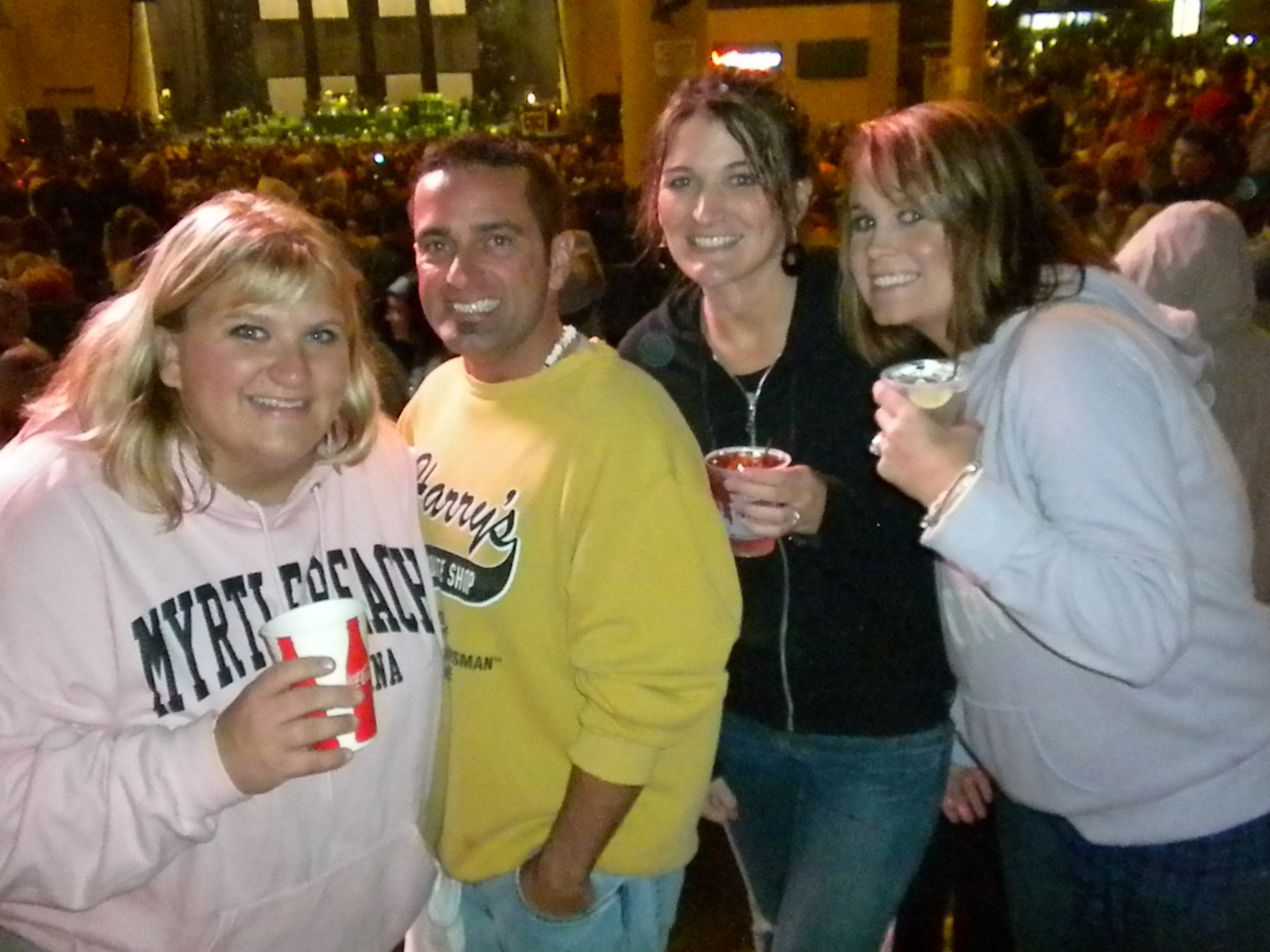 Jen and friends at the Kings of Leon concert