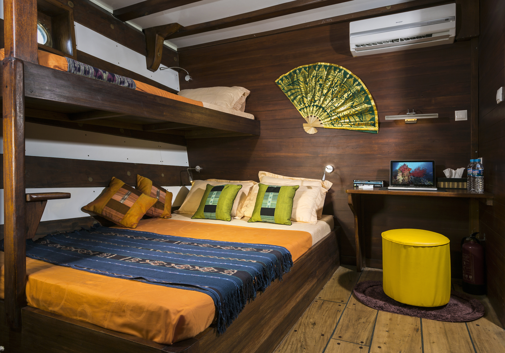 Lower deck double bed cabin Mv Ambai