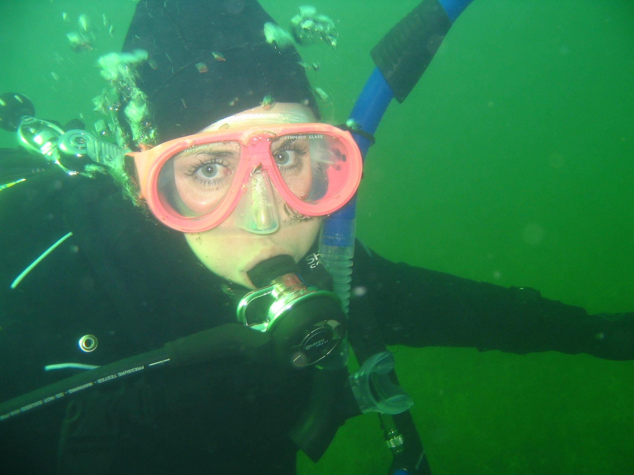 Me diving in freah water quarry