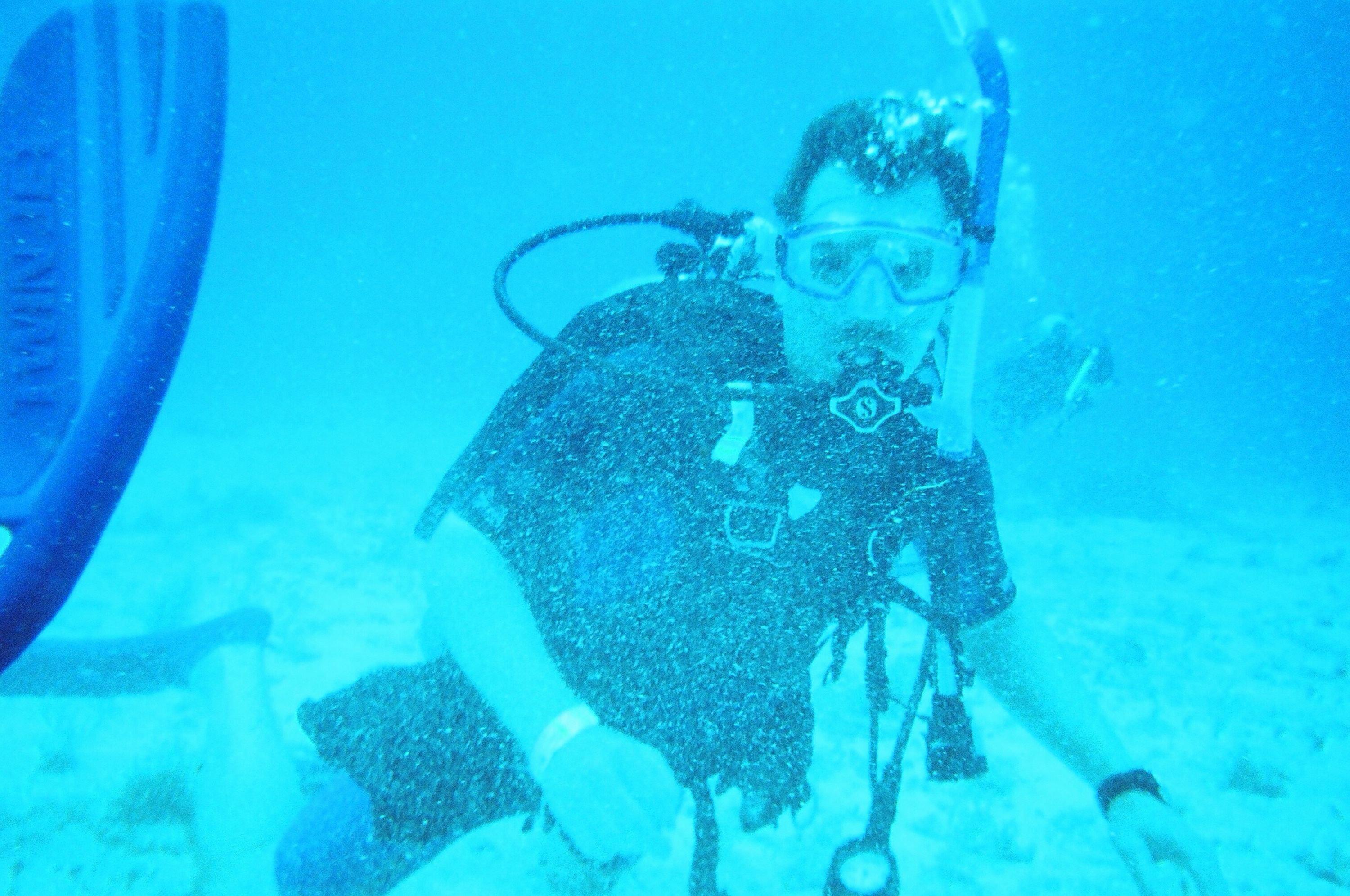 PADI Newbie with snorkel in Cozumel