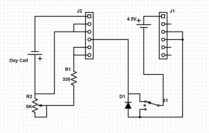Schematic using the Lascar SP200 Panel Meter