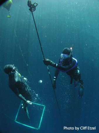 Student Ascent at The Blue Hole, New Mexico