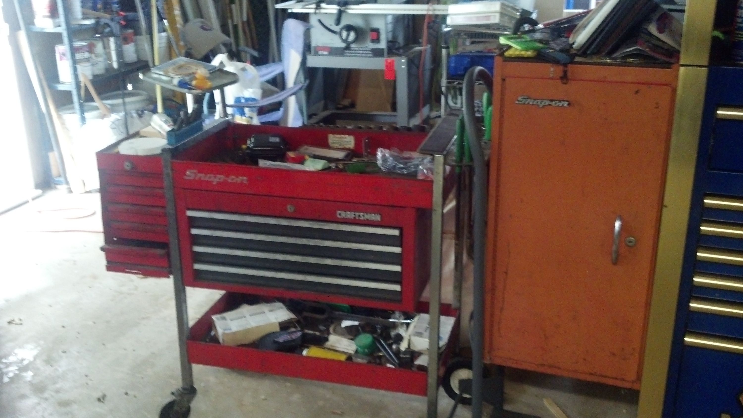 Tool cart and side boxes