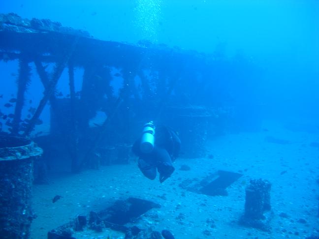 Wreck of the SanPedro Oahu, HI (Eddie in Background)